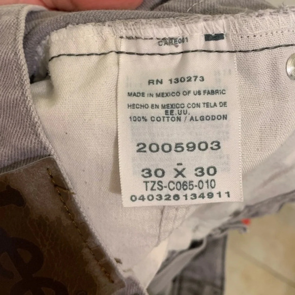 Men Grey Lee Jeans, 30x30 - Picture 7 of 9